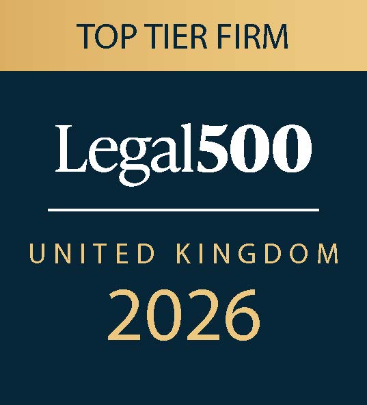 The Legal 500 - Top Tier Firm - United Kingdom - 2026